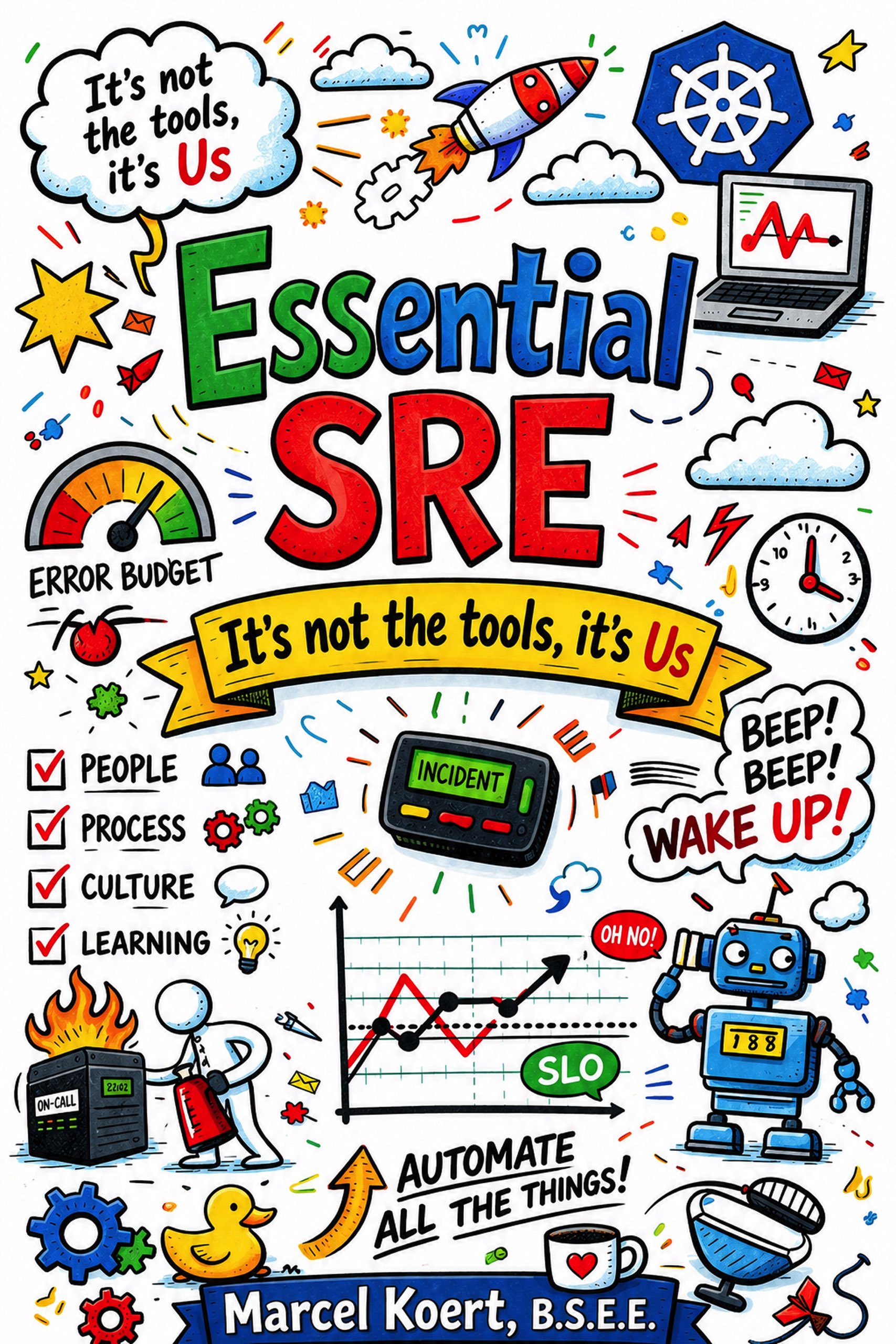 Essential SRE: It's Not the Tools, It's Us book cover
